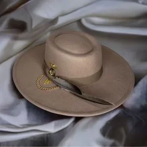 Accessories | Unisex Custom Round Wide Brim Fedora Hat  display picture 3